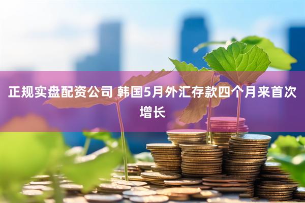 正规实盘配资公司 韩国5月外汇存款四个月来首次增长